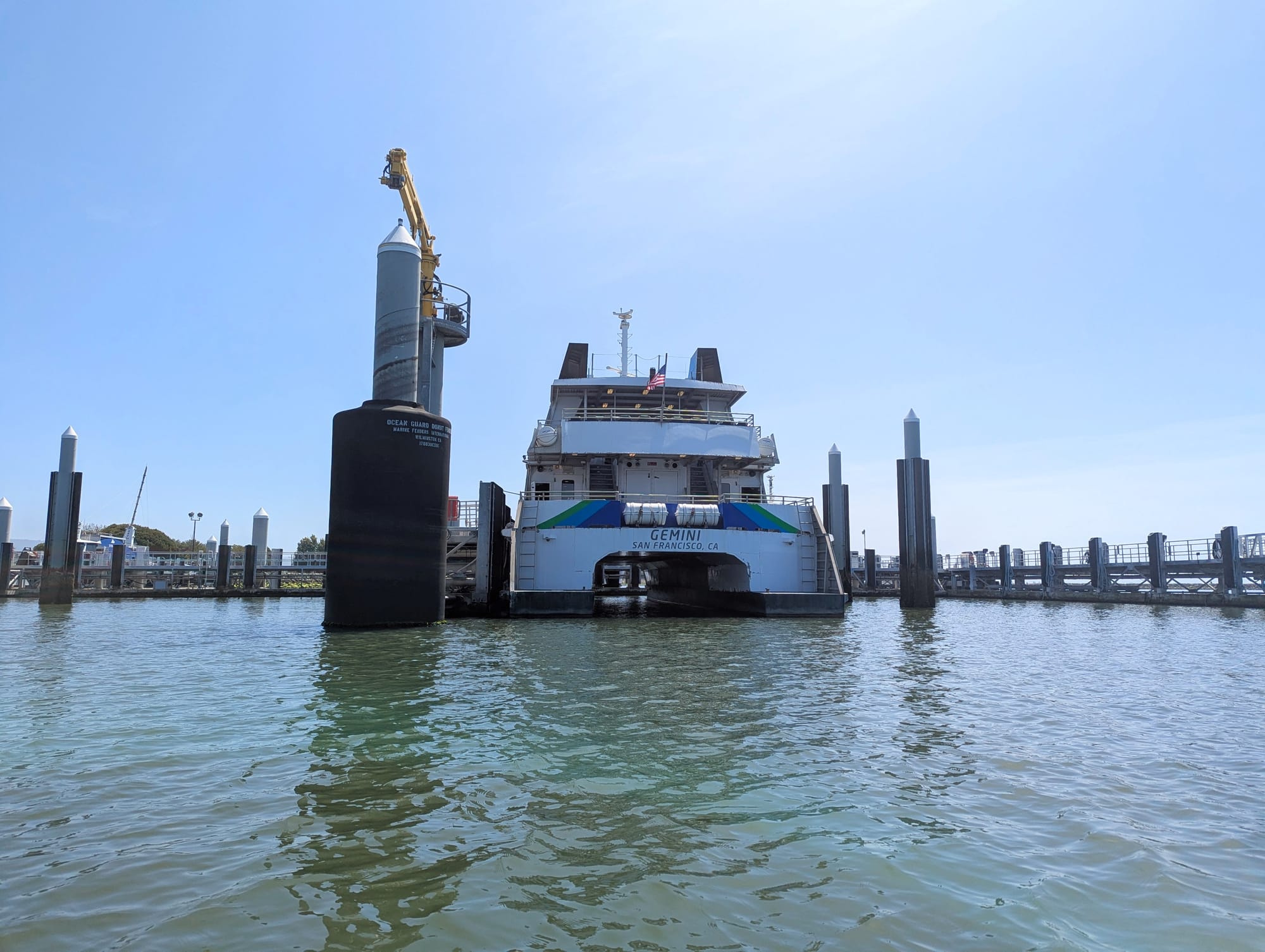 the back of a ferry