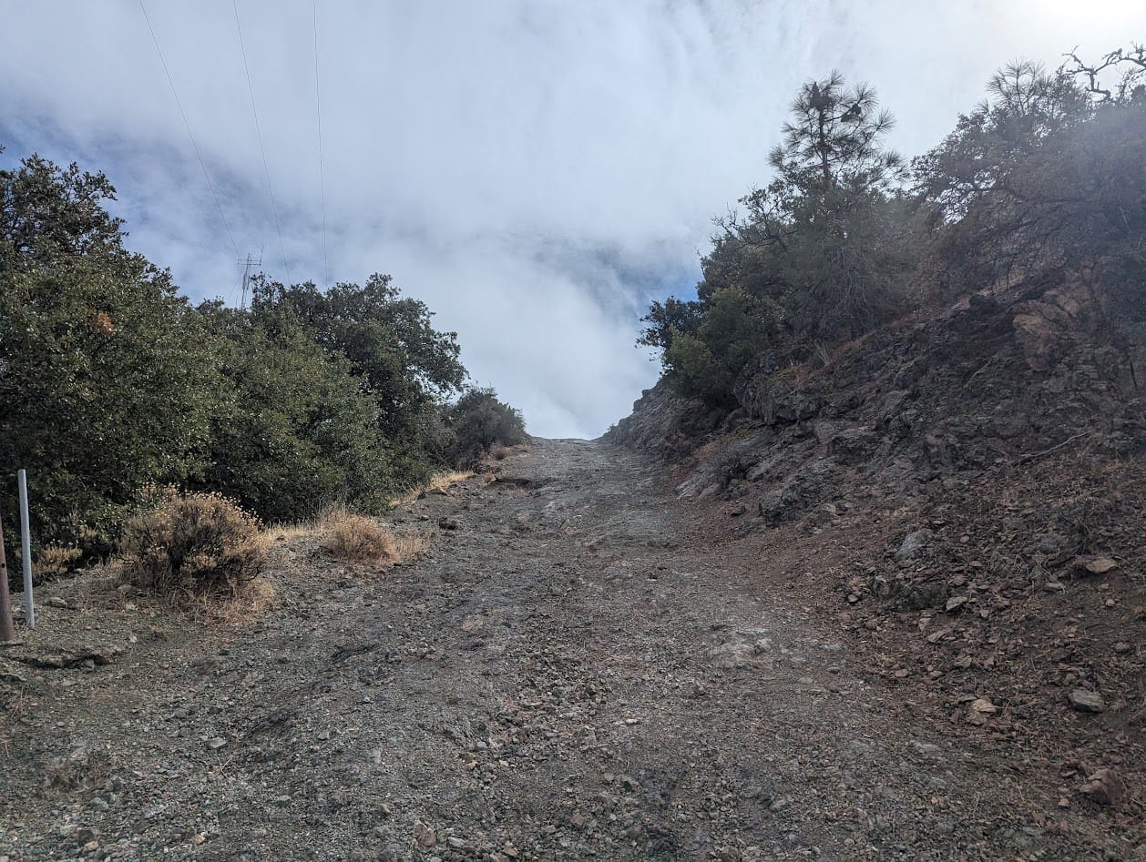the steepest fire road in the world